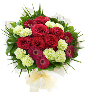 Heavenly Red Rose Hand tied