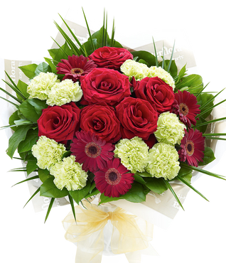 Heavenly Red Rose Hand tied