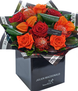 Julien Macdonald Dazzling Autumn Rose Hand tied