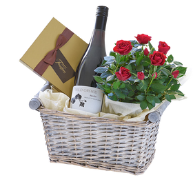Luxury Red Wine Gift Basket