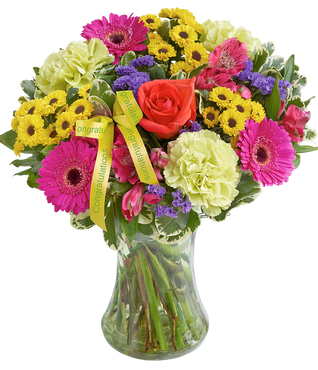 New Baby Vibrant Hand tied or Vase