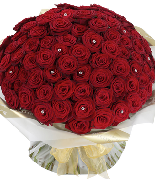 Ultimate 100 Grand Prix Rose Hand tied
